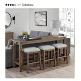 Lowell 4-pc sofa table set-natural