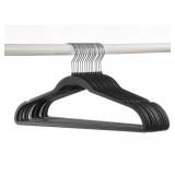 50pk HD rubberized hangers-black