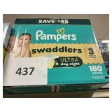 Pampers 180 diapers size 3