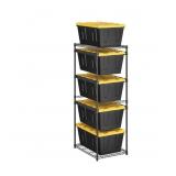 5-Tier storage rack-graphite