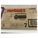 Huggies 68 diapers size 7