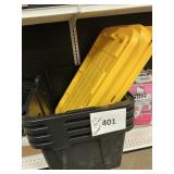 4 ct 30inLx20inW totes & lids- damaged