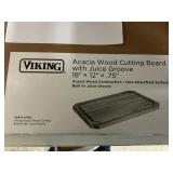 Viking acacia wood cutting board 18x12in