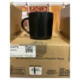 4pc Modern stoneware mug set of 4