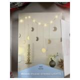 Teen Home moon phase string lights