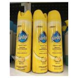 Pledge lemon polish 3 cans