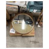 Round wall mirror 24in