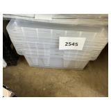 Clear Totes & lids 4 ct 26inx17in
