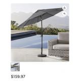 10ft Umbrella in cast charcoal