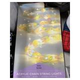 Teen Home acrtlic chain string lights 50LEDs