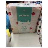 Pillowfort cotton sheet set candy stripes Full