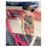 Hurley girls swim suit L 10-12