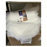 Shear style sheepskin rug