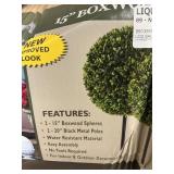 2-pack 15in Boxwood balls