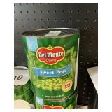 Del Monte sweet peas 105 oz