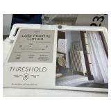 Threshold light filtering curtian 2 panels 84inL