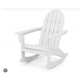Adirondack polywood rocker - white