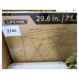 Lifetime folding table 29.6inx20.6in