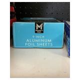 9in Aluminum foil sheets 500 ct