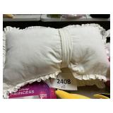 Pilowfort velvet bow  pillows 2 ct 16inx27in