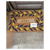 Welcome doormat 35inx23in