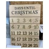 Days until Christmas sign