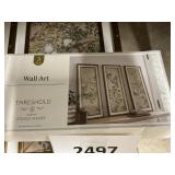 Threshold wall art 3 ct  12inx28in