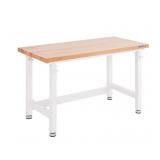 Seville height adjustable workbench - white