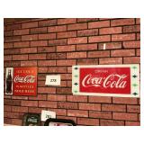 Coca -Cola plexiglass- Coca-Cola tin adv