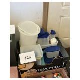 Misc box lot Tupperware