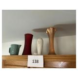 3- Vases- batter pitcher (chipped)