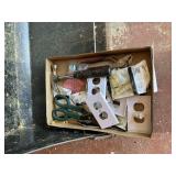 Misc box lot- hardware- tools