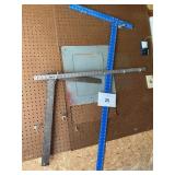 2- Squares-metal straight edges lot
