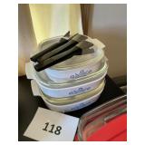 Vintage CorningWare casserole dishes/lids/handles