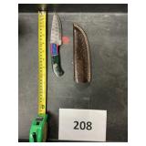 Damascus steel knife