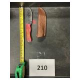 Damascus steel knife