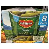 Del Monte cut green beans 8 cans