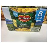 Del Monte whole kernel corn 8 cans