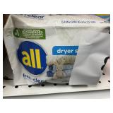 All dryer sheets 250ct
