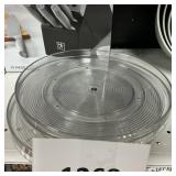 Clear lazy susan 2 ct