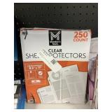 Clear sheet protectors 250 ct