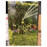 Telescoping tripod sprinkler