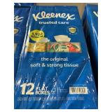 Kleenex 12 flat boxes
