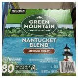 Green Mt med roast 80 K cups