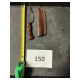 Damascus steel knife