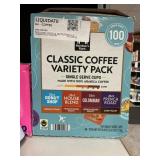 Classic coffee variety pack 100 K cups