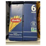 Barilla thin spaghetti 6 boxes