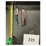 Damascus steel knife