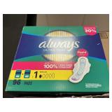Always ultra thin 96 pads