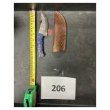 Damascus steel knife